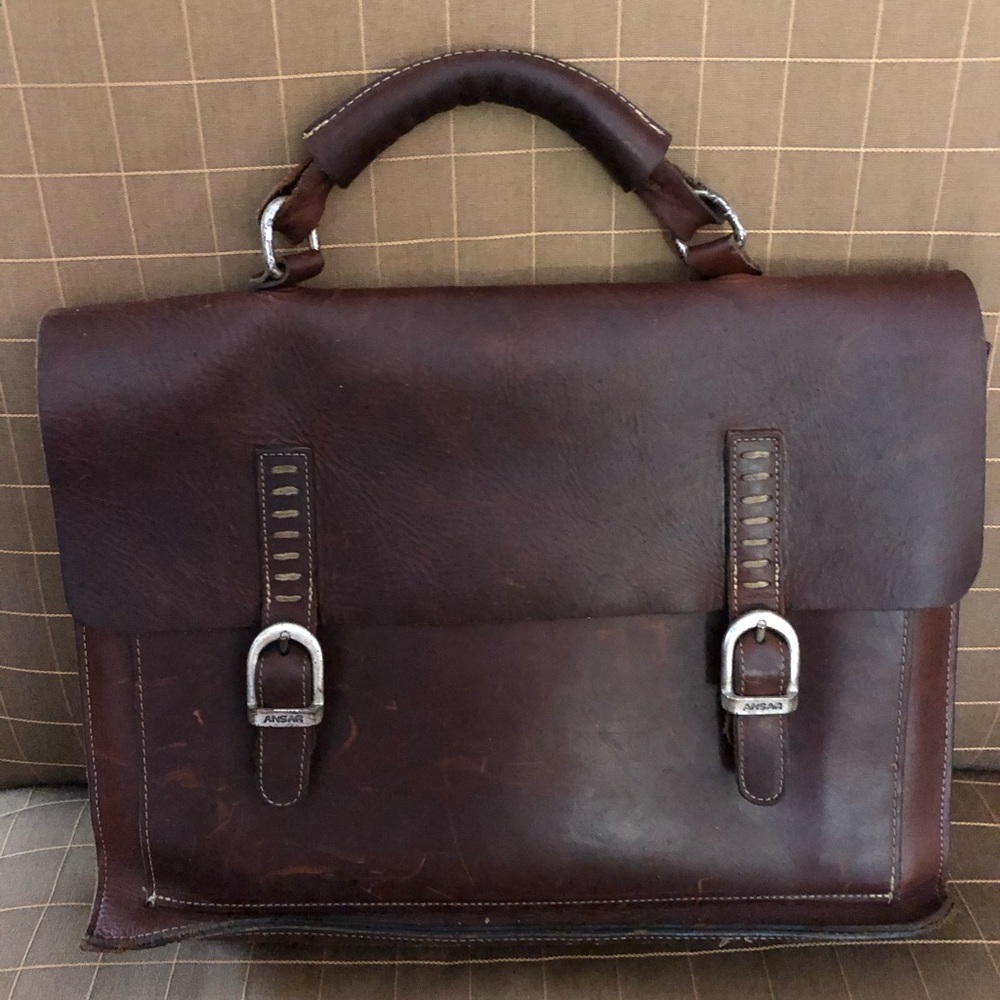 Leather Brief Case Or Computer Bag